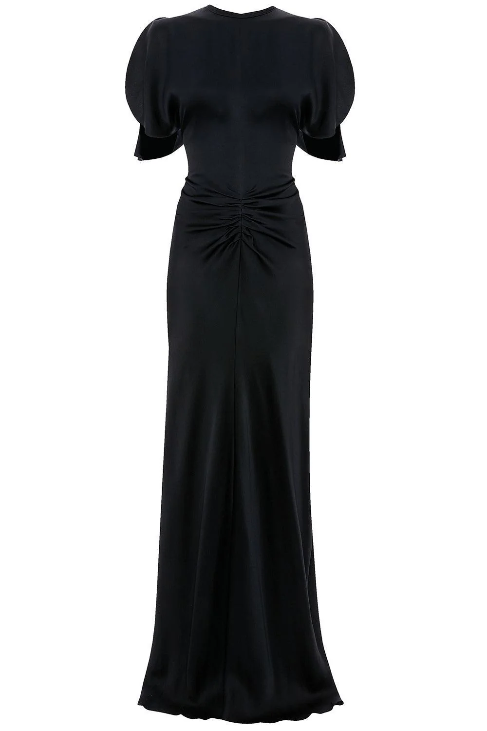 Gathered Waist Gown - Navy