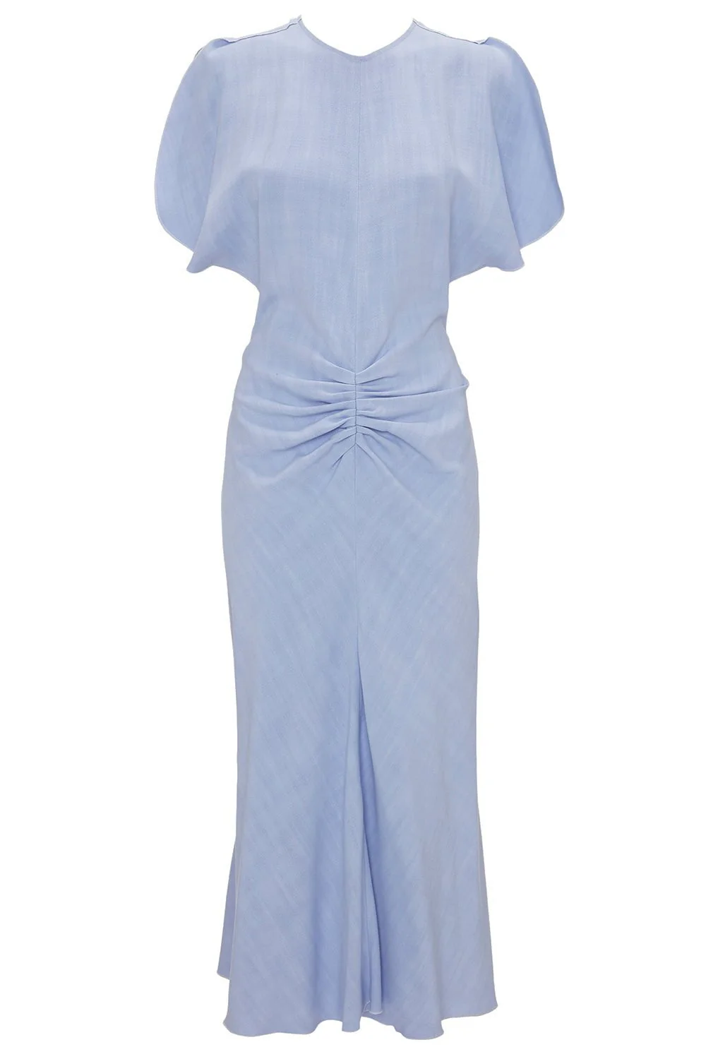 Gathered Waist Midi Dress - Frost