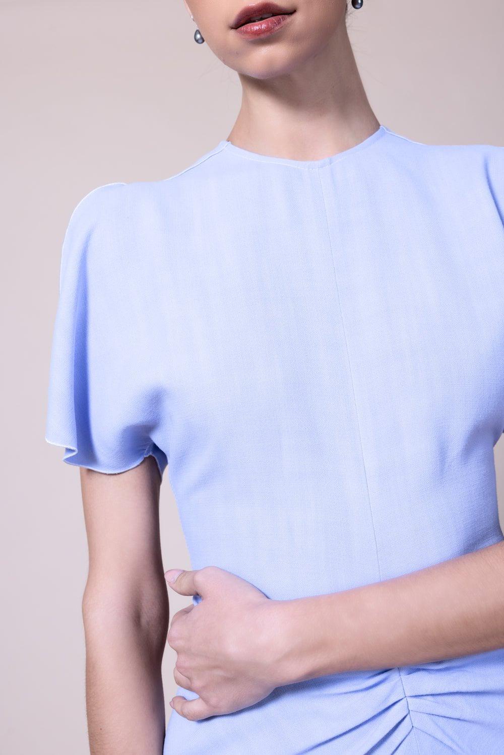 Gathered Waist Midi Dress - Frost - Image 7