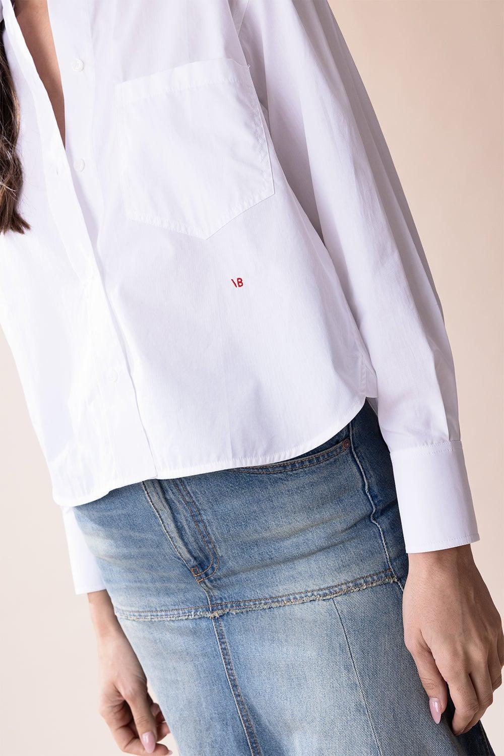 Long Sleeve Cropped Shirt - Image 6