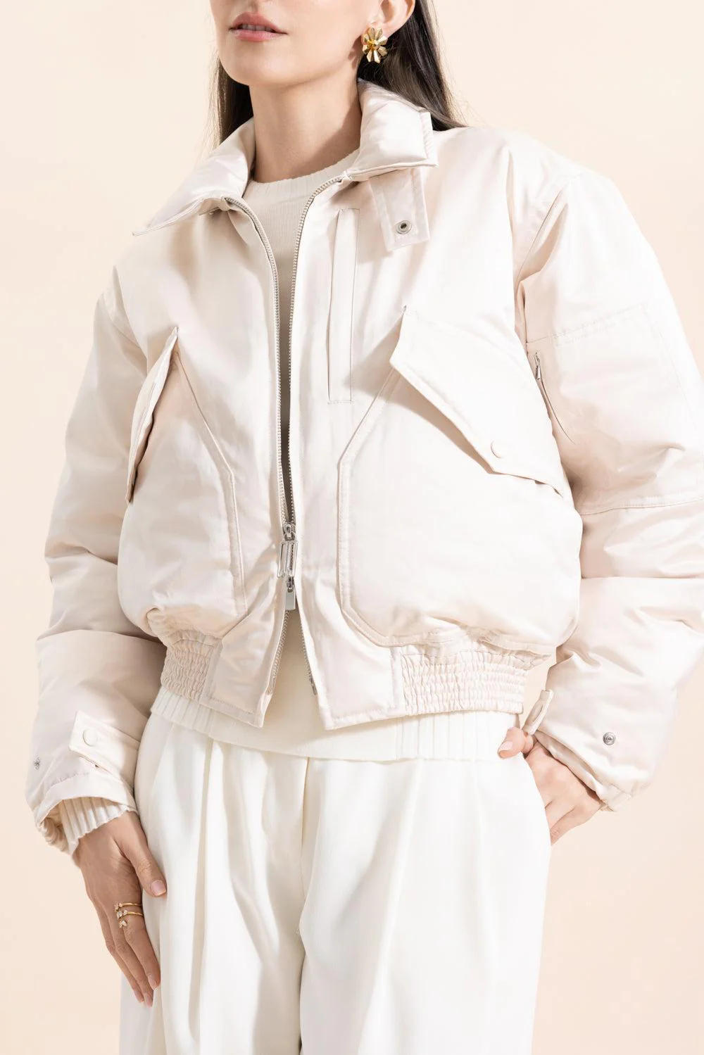 Padded Bomber Jacket - Image 2