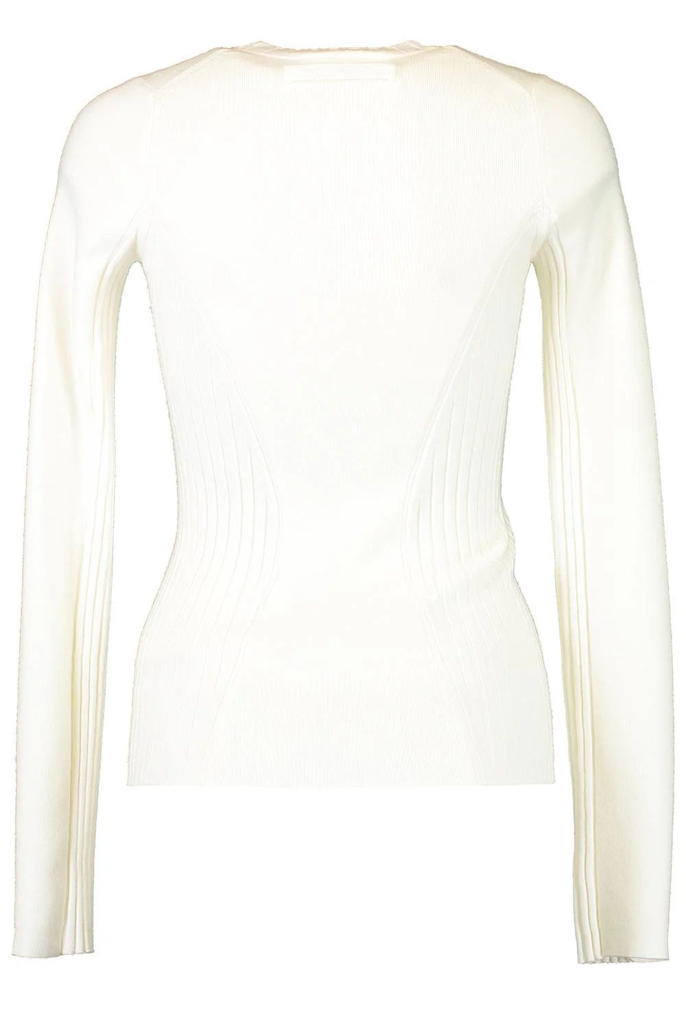 Panelled Rib Crew Neck Top - Image 5