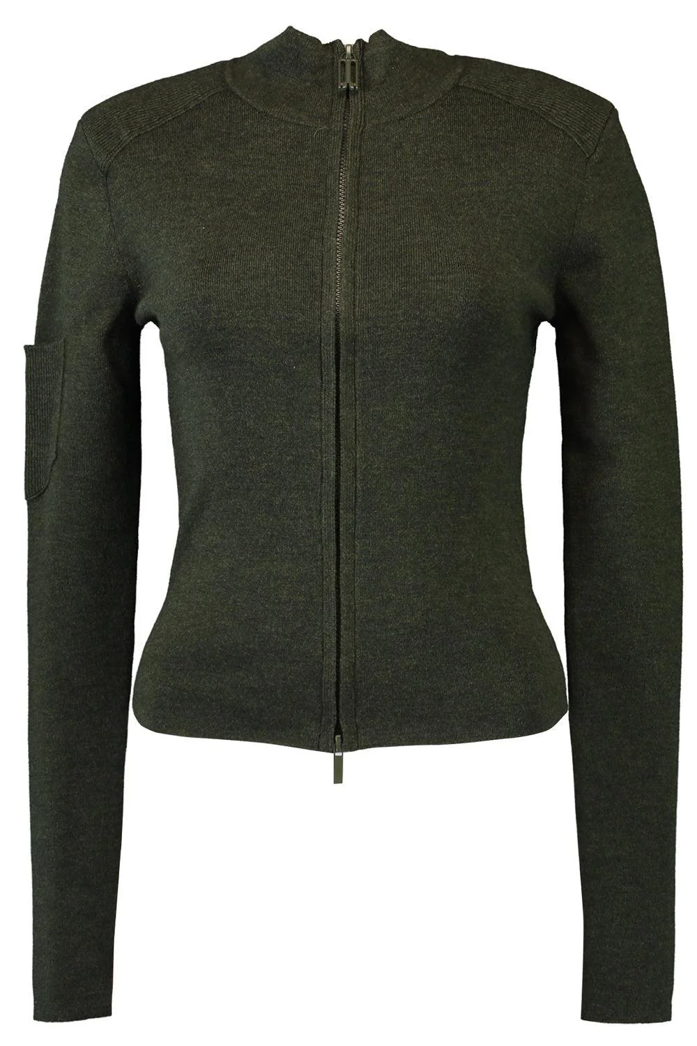 Patch Detail Zipped Top
