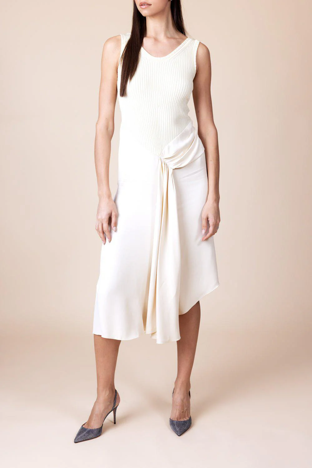 Sleeveless Tie Detail Dress - Image 3