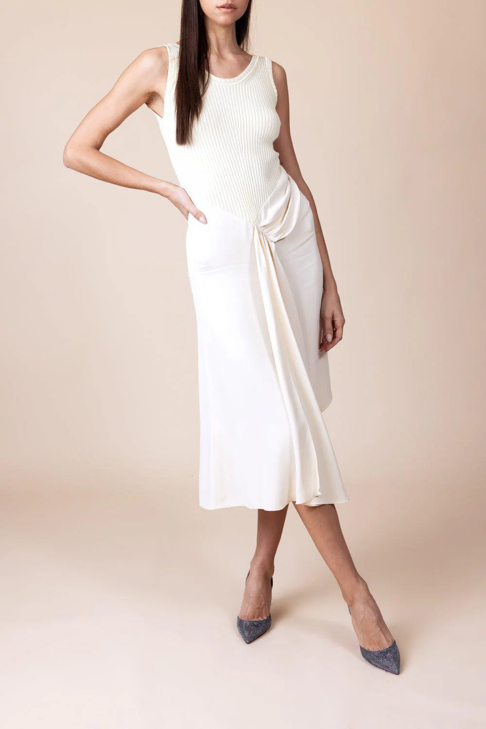 Sleeveless Tie Detail Dress - Image 4