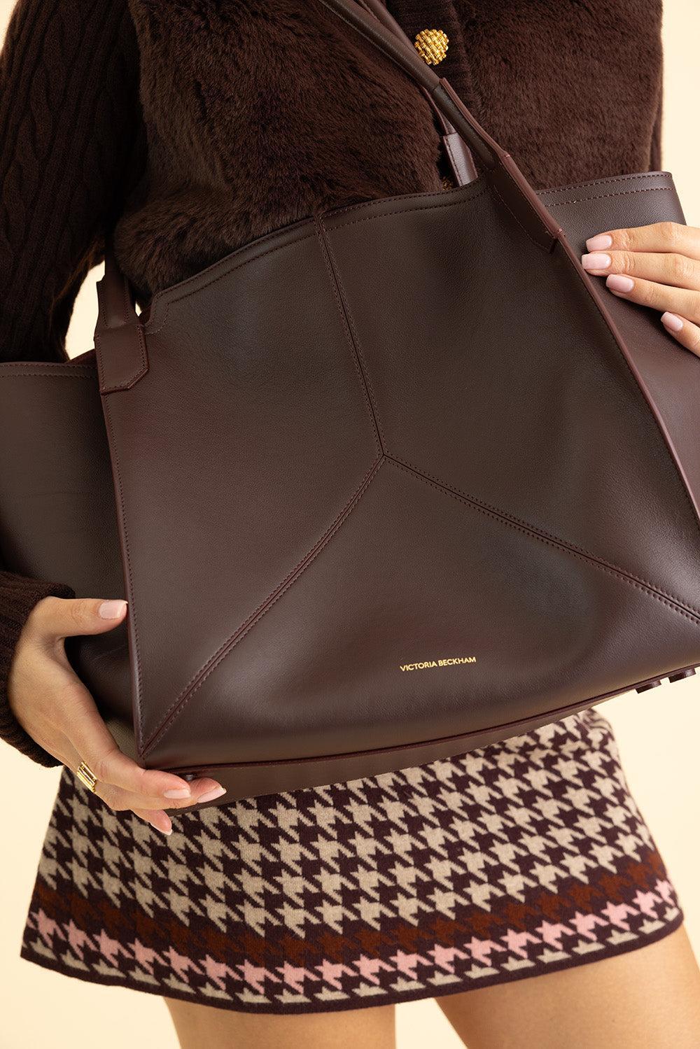 Small Victoria Tote - Burgundy - Image 2