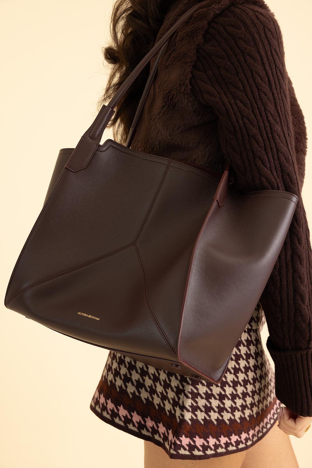 Small Victoria Tote - Burgundy - Image 4