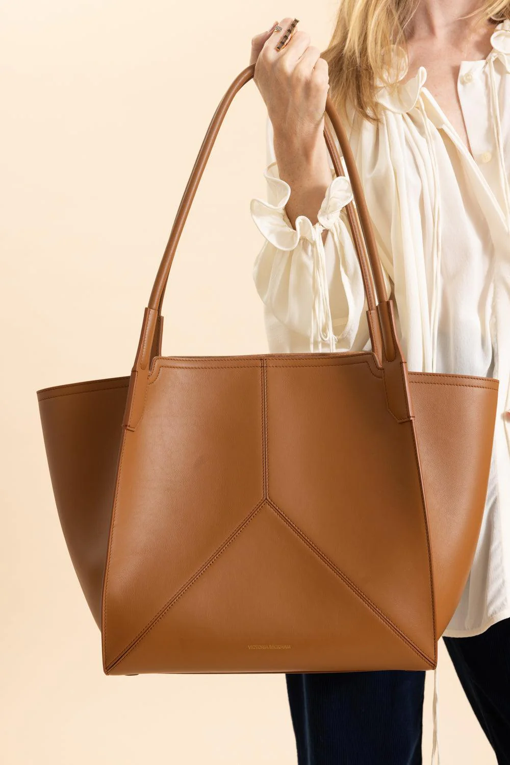 Small Victoria Tote - Tan - Image 2