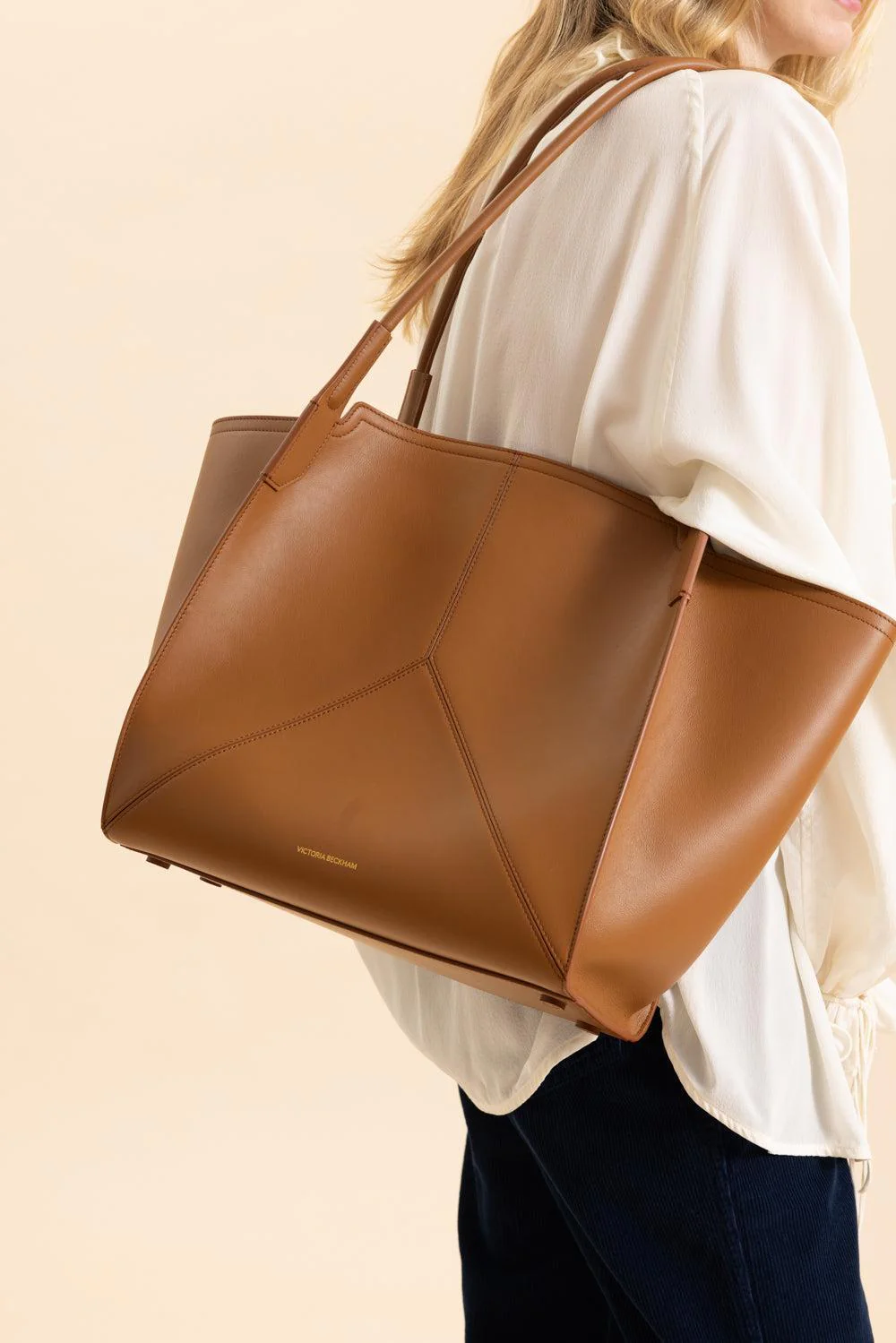 Small Victoria Tote - Tan - Image 4