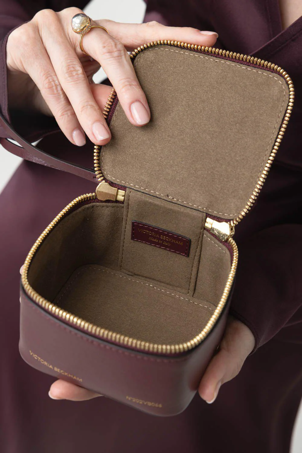 Vanity Micro Clutch - Burgundy - Image 4