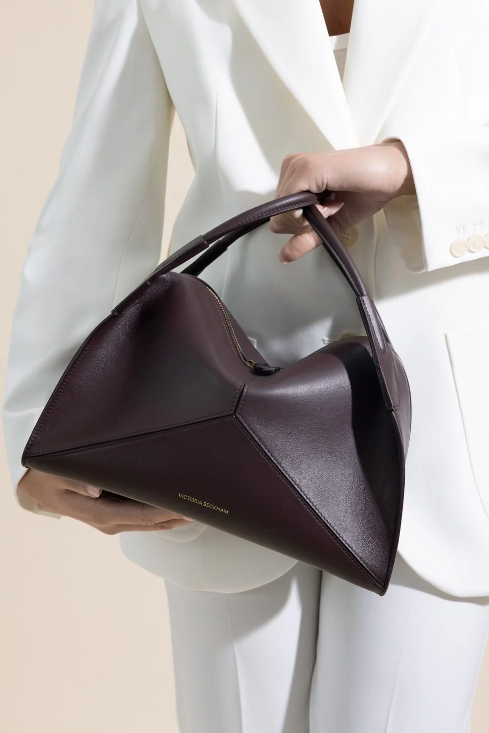 Victoria Plie Bag - Burgundy - Image 2