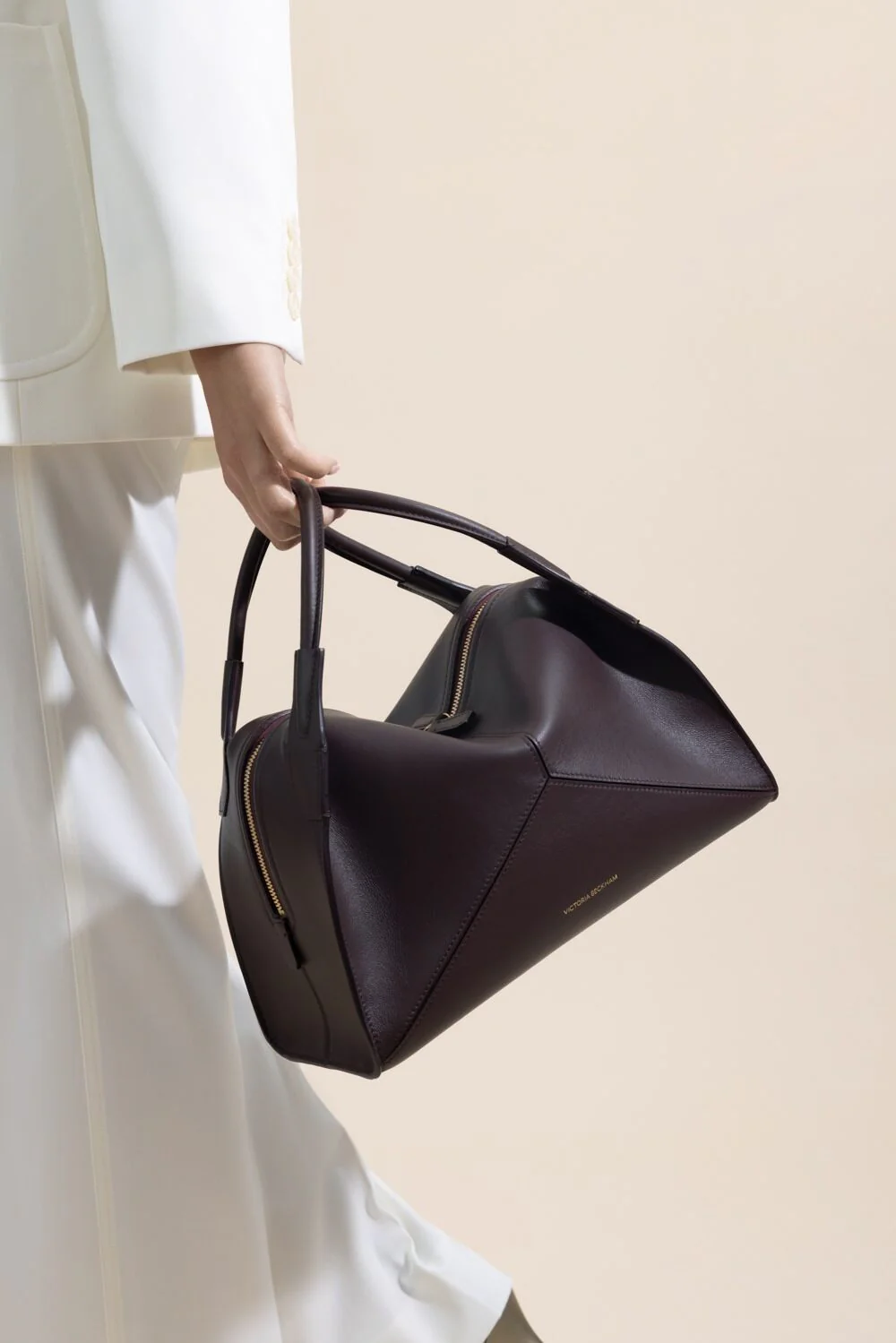 Victoria Plie Bag - Burgundy - Image 4