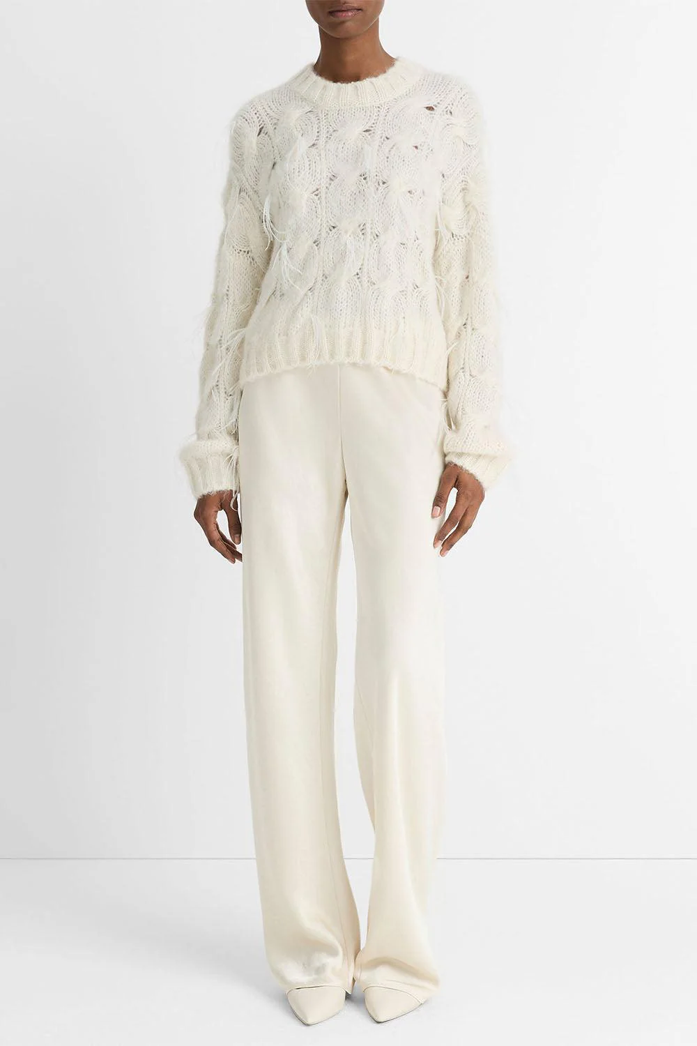 Appliquéd Cable-Knit Sweater - Image 2