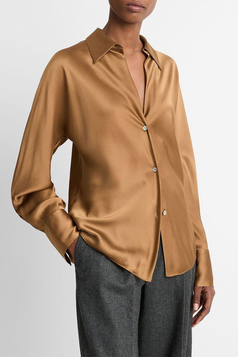 Bias Long Sleeve Blouse - Image 2