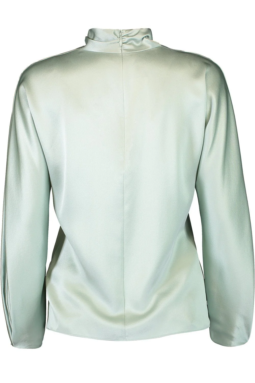 Draped Funnel Neck Blouse - Image 4