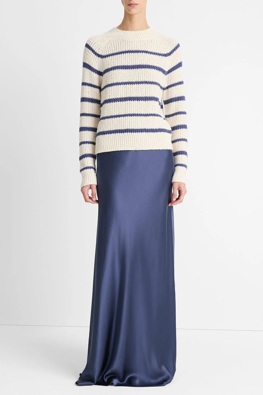 LONG SLEEVE STRIPED PULLOVER - Image 2