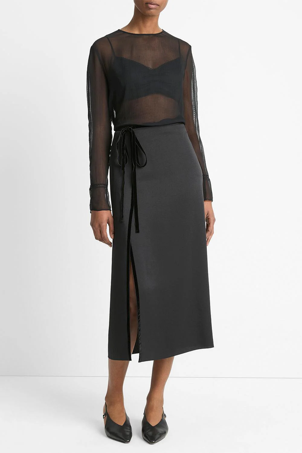 Side Slit Midi Skirt - Image 2