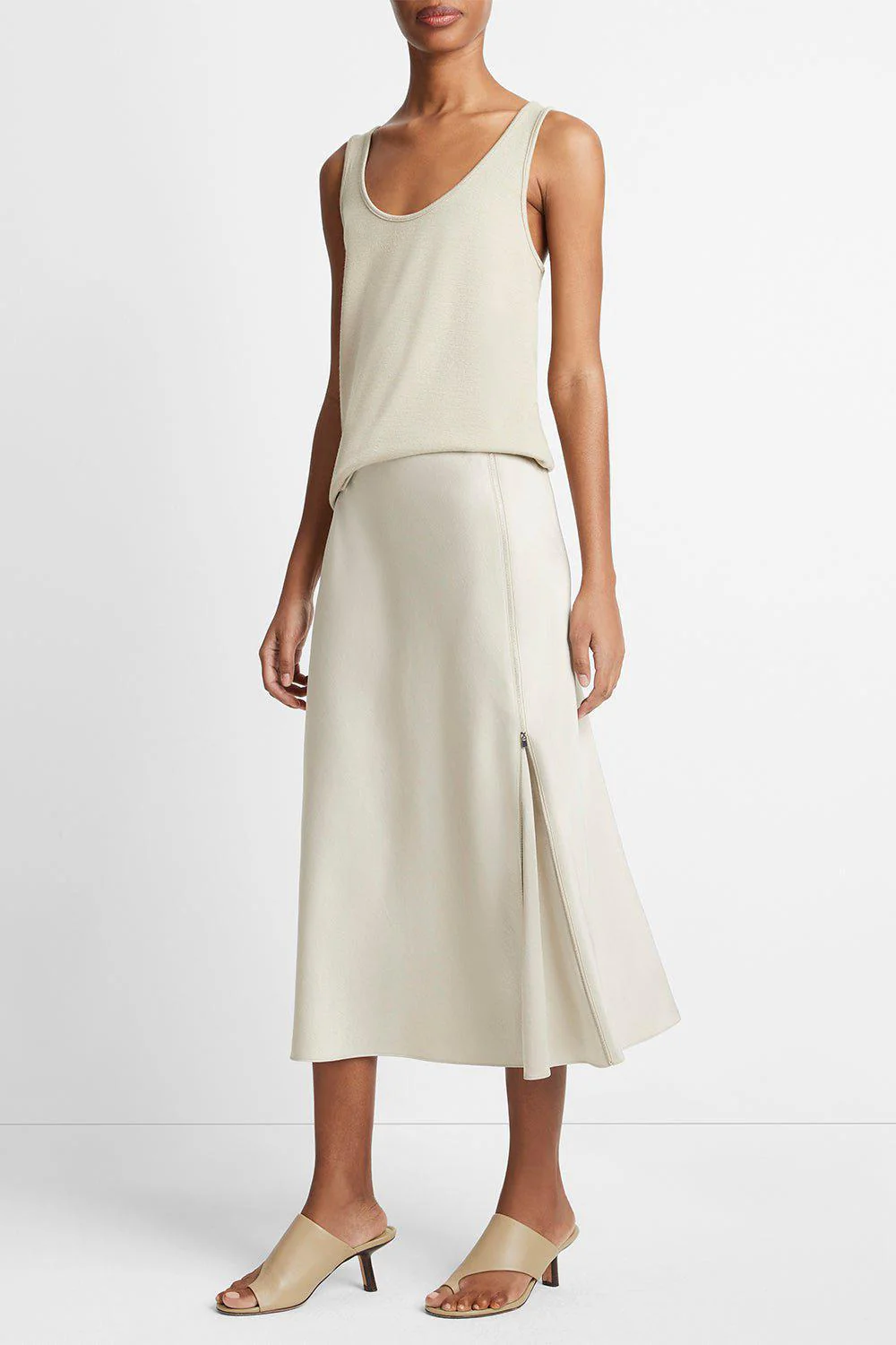 Side Zip Slip Skirt - Image 3