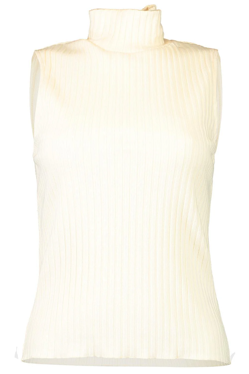Sleeveless Turtleneck - Chalk