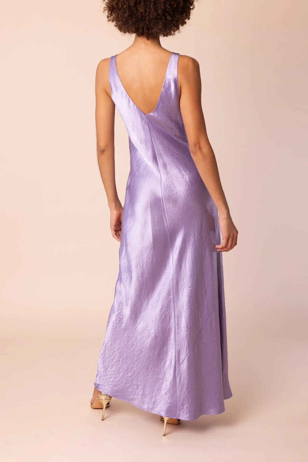 Vneck Bias Maxi Dress - Image 4