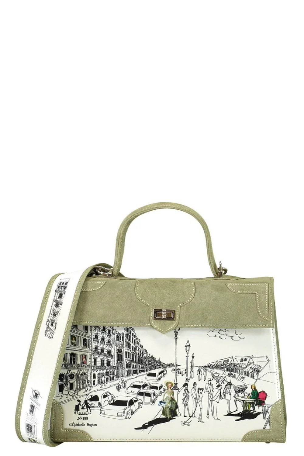 Voltaire Et La Vie Parisienne Top Handle Bag