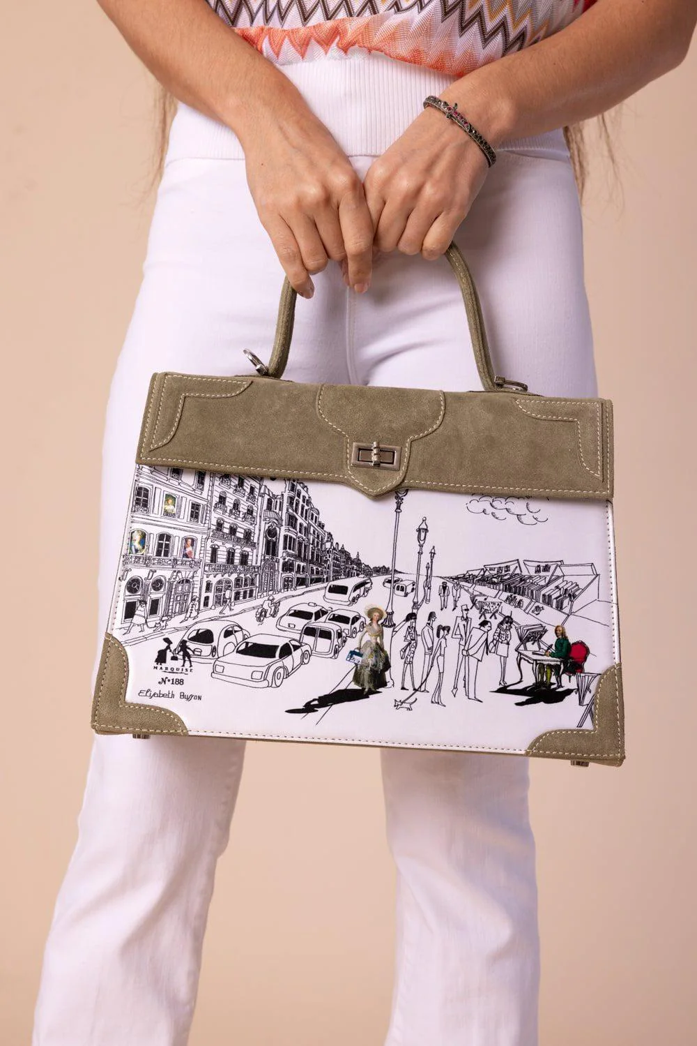 Voltaire Et La Vie Parisienne Top Handle Bag - Image 3