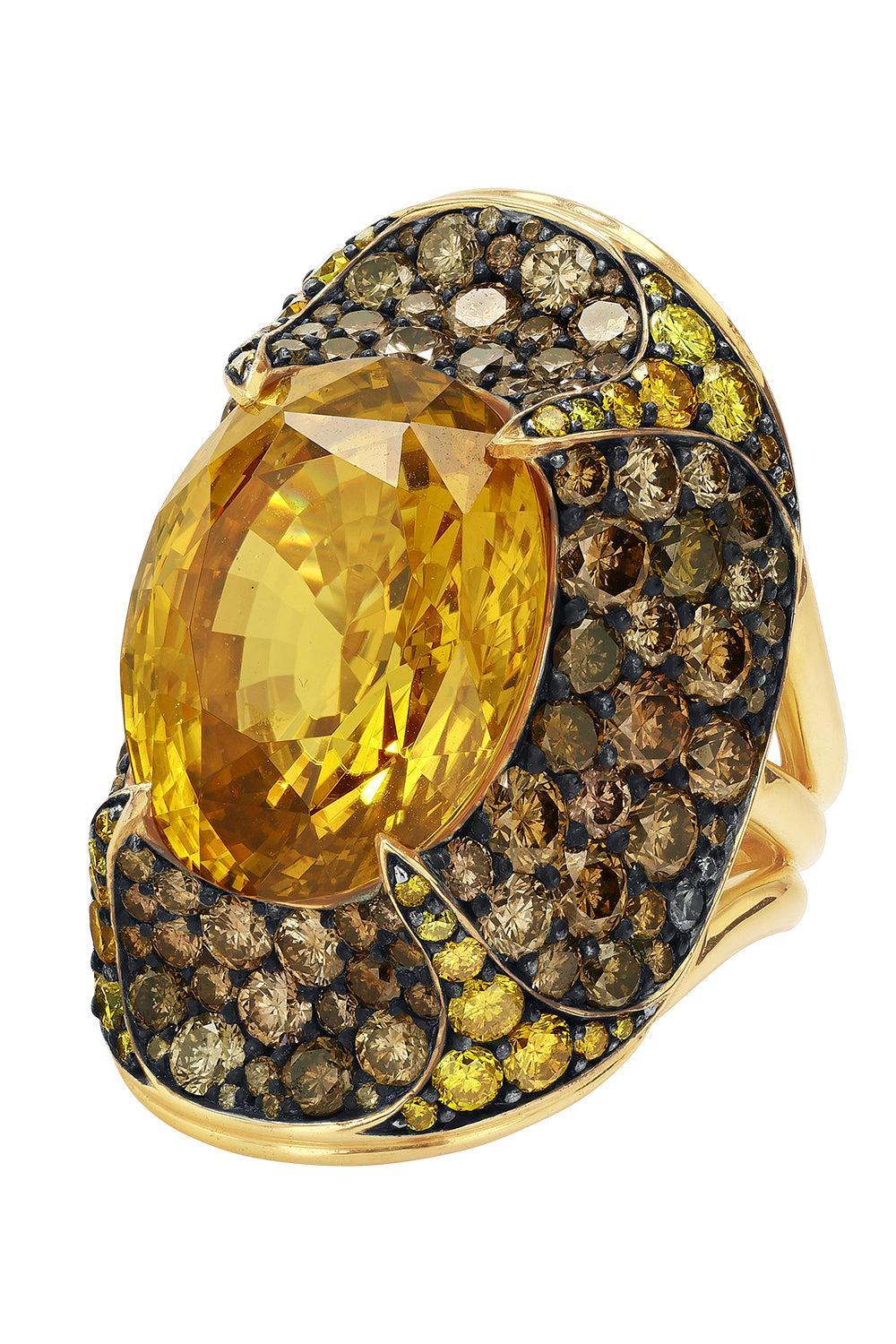 Brown Zircon Triple Ring - Image 5