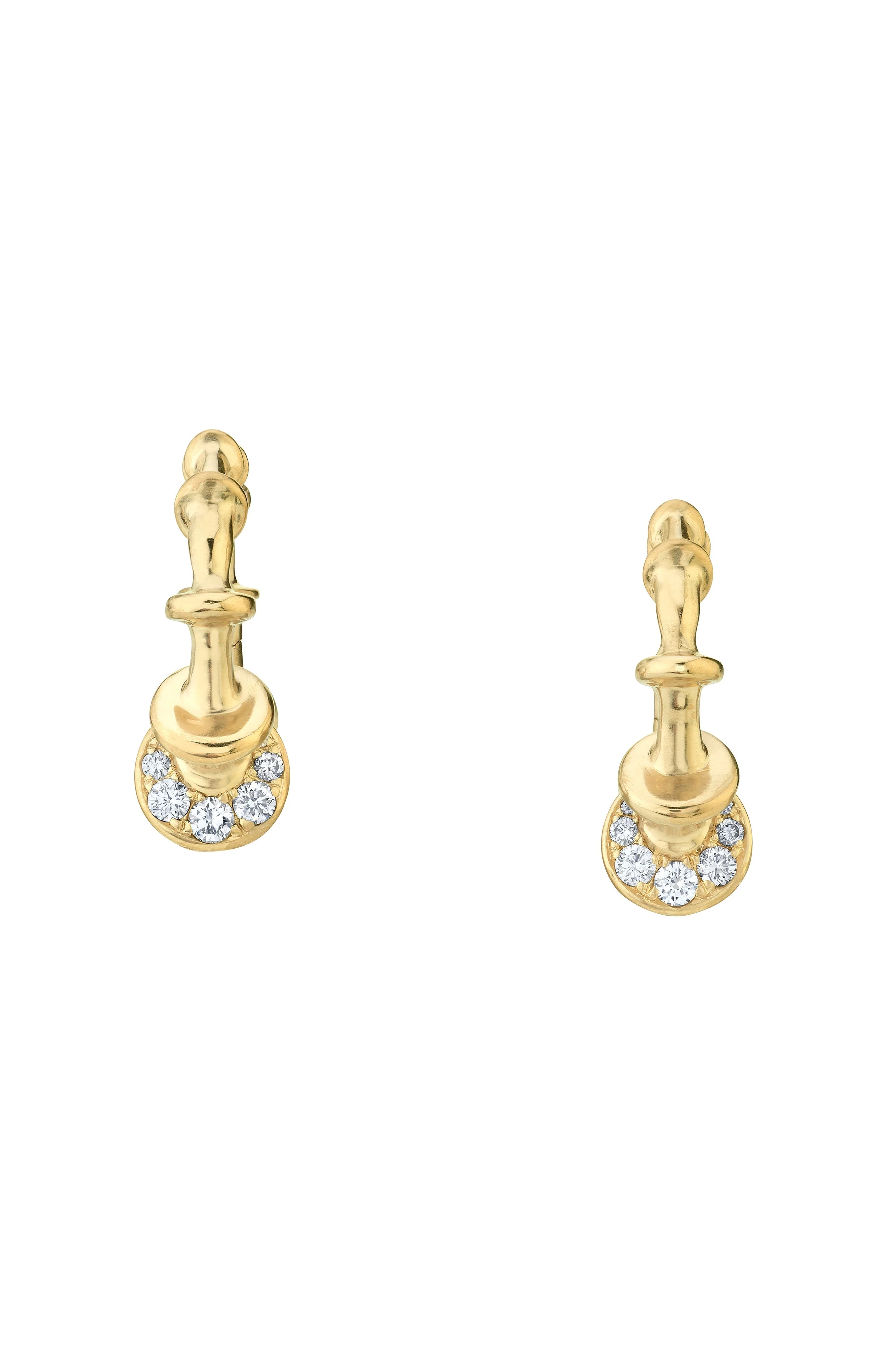 Chrona Diamond Mini Hoop Earrings - Image 7