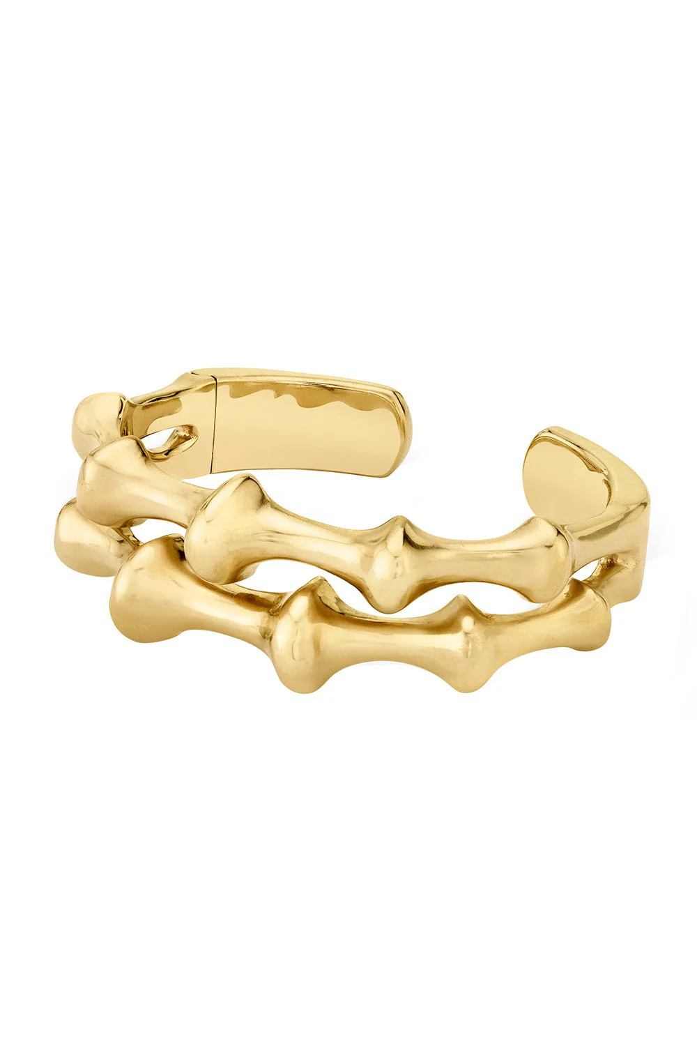 Chrona Hinged Double Cuff Bracelet - Image 5