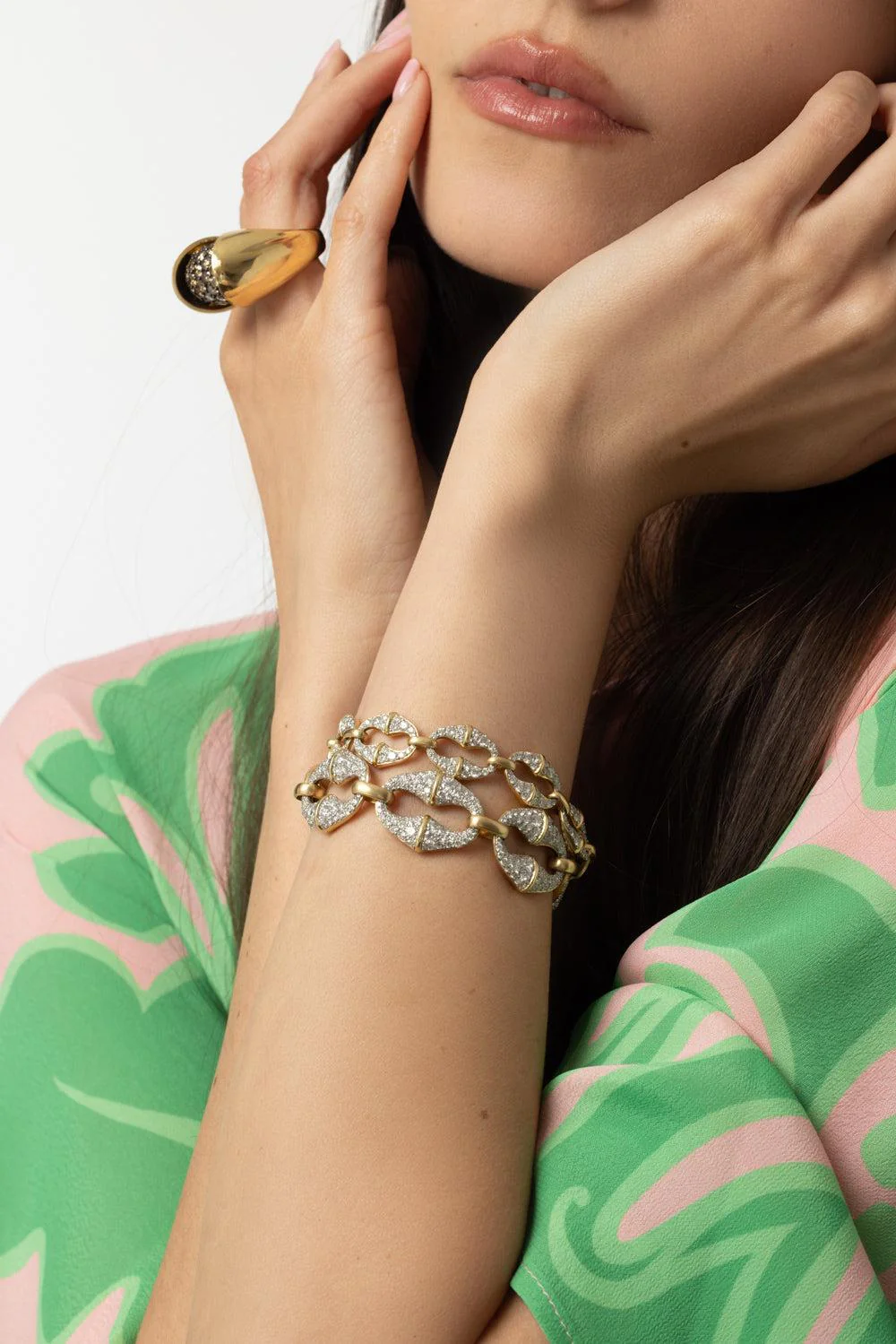 Chrona Link All Diamond Bracelet - Image 4