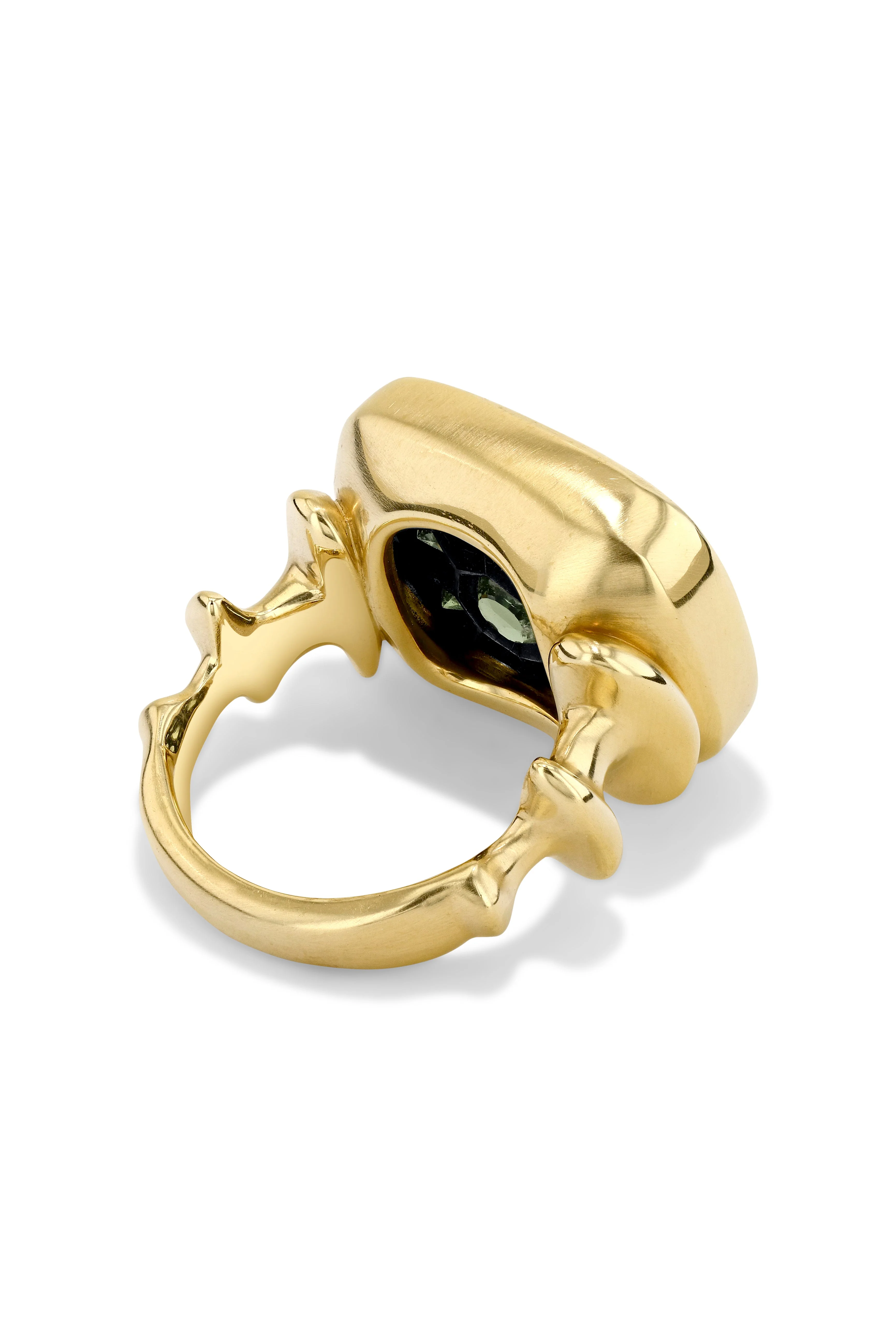 Chrona Signet Green Sapphire Ring - Image 6