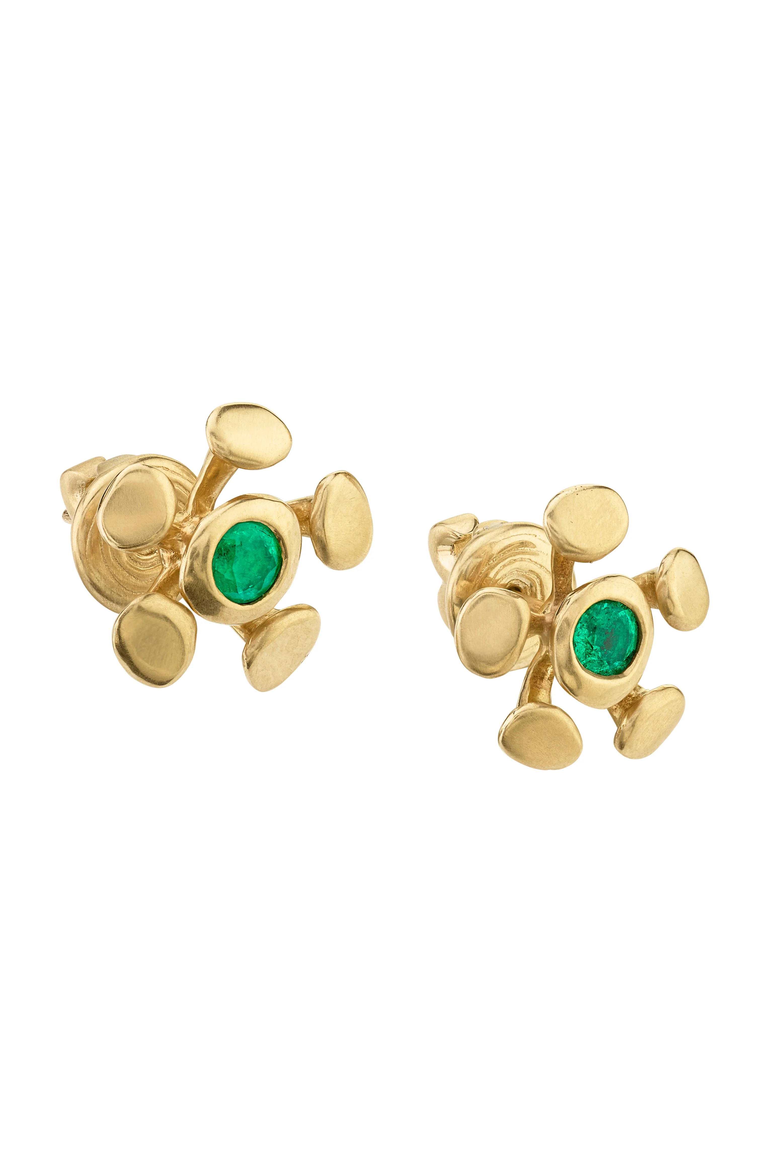 Emerald Chrona Stud Earrings - Image 5