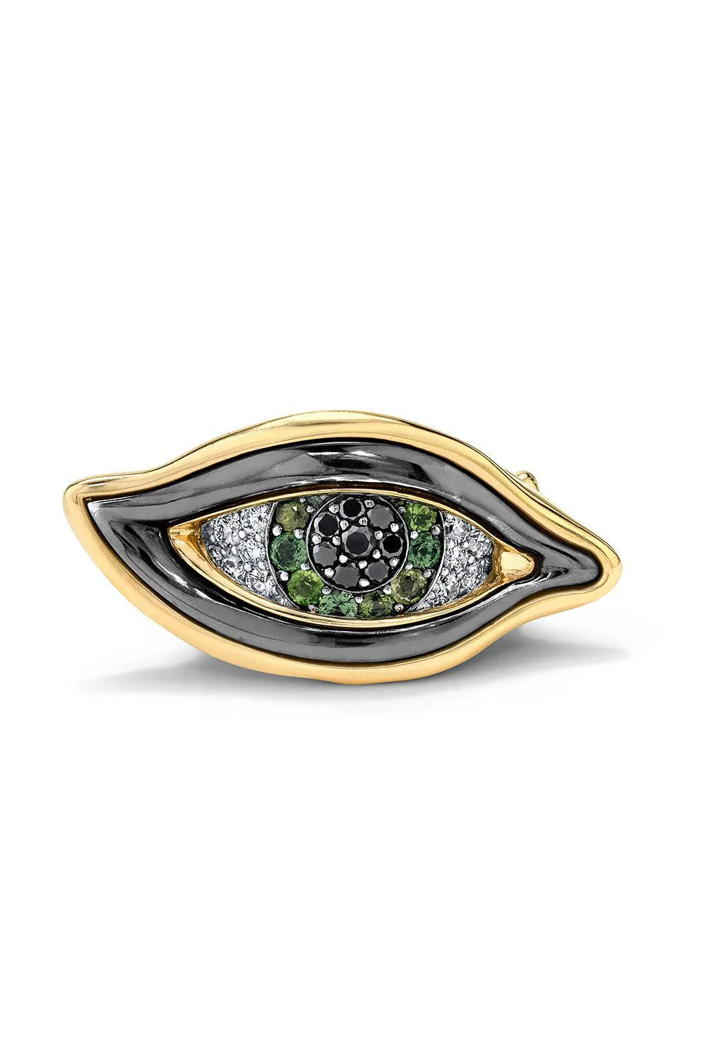 Green Sapphire Eye of Chrona Ring
