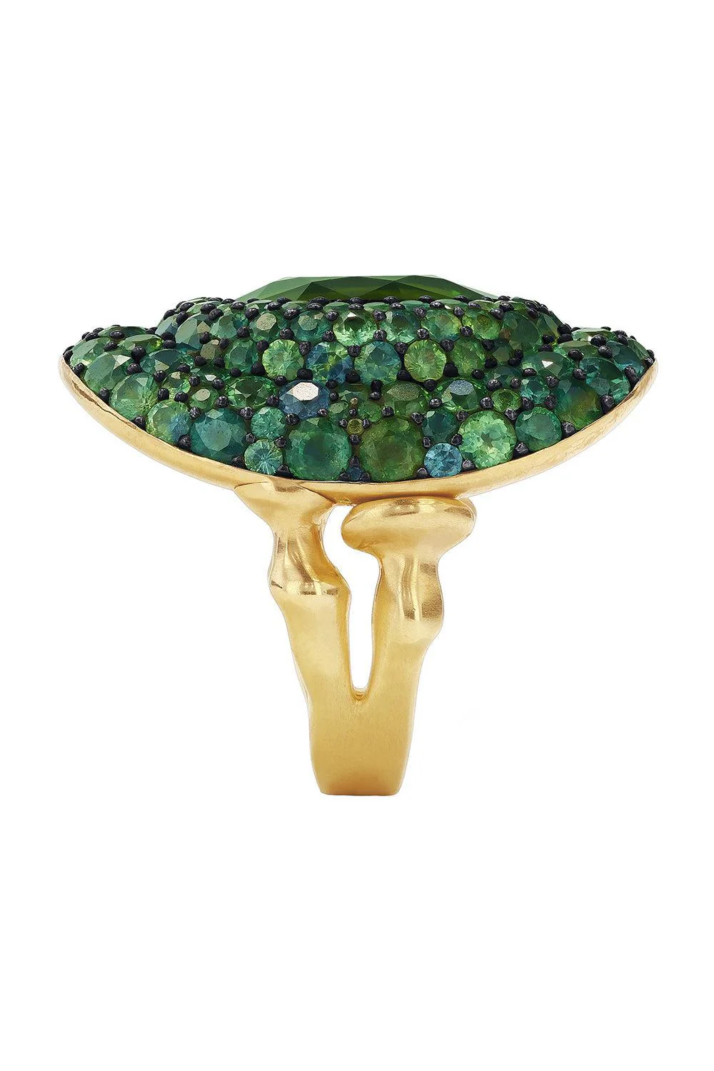 Green Tourmaline Chrona II Ring - Image 6
