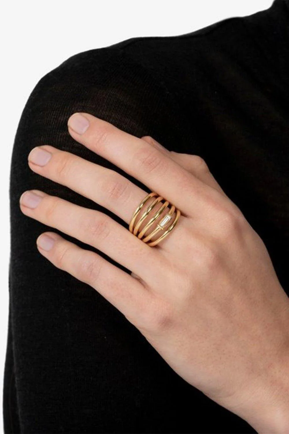 Helics 5 Loop Diamond Ring - Image 2
