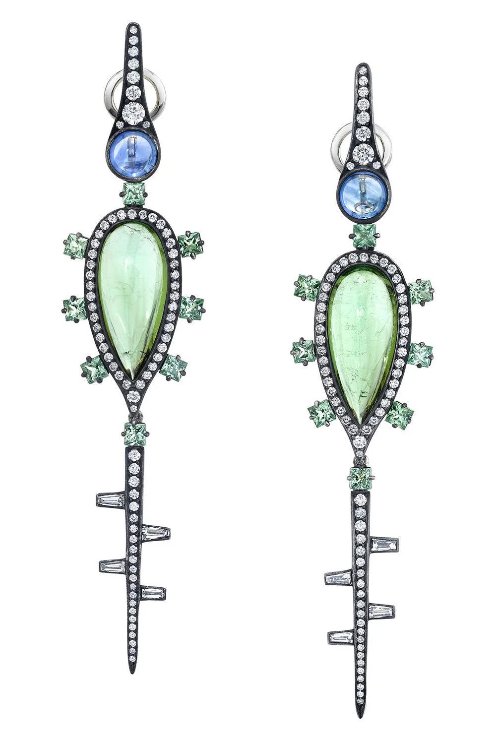 Tourmaline Ups And Downs Earrings