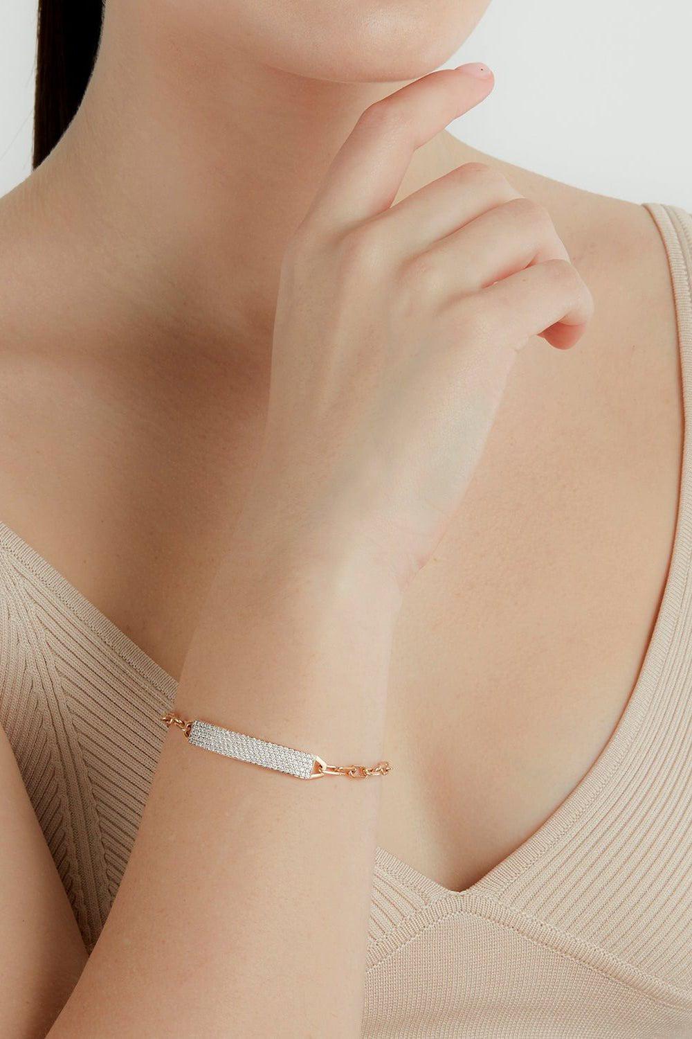 Carrington Diamond ID Bar Bracelet - Image 3