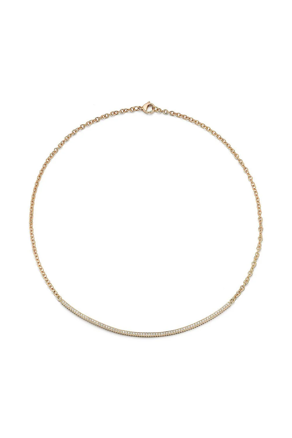 Clive Fluted Bar Necklace