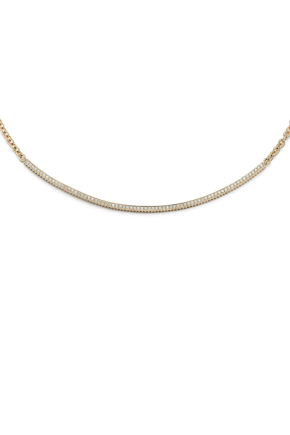 Clive Fluted Bar Necklace - Image 3