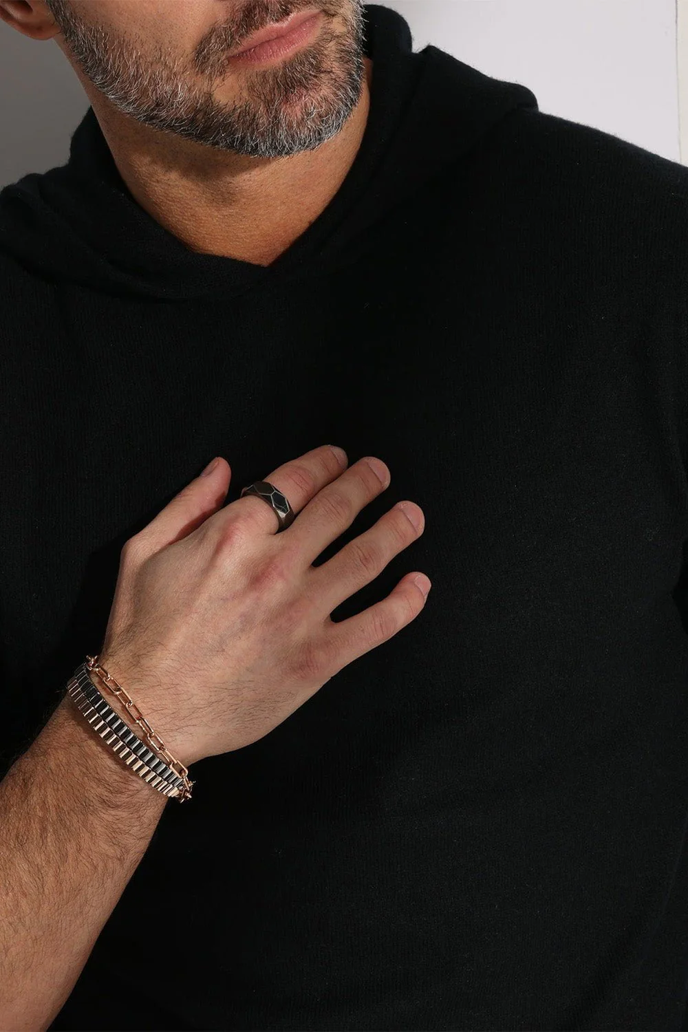 Clive II Jumbo Fluted Cuff Bracelet - Image 2