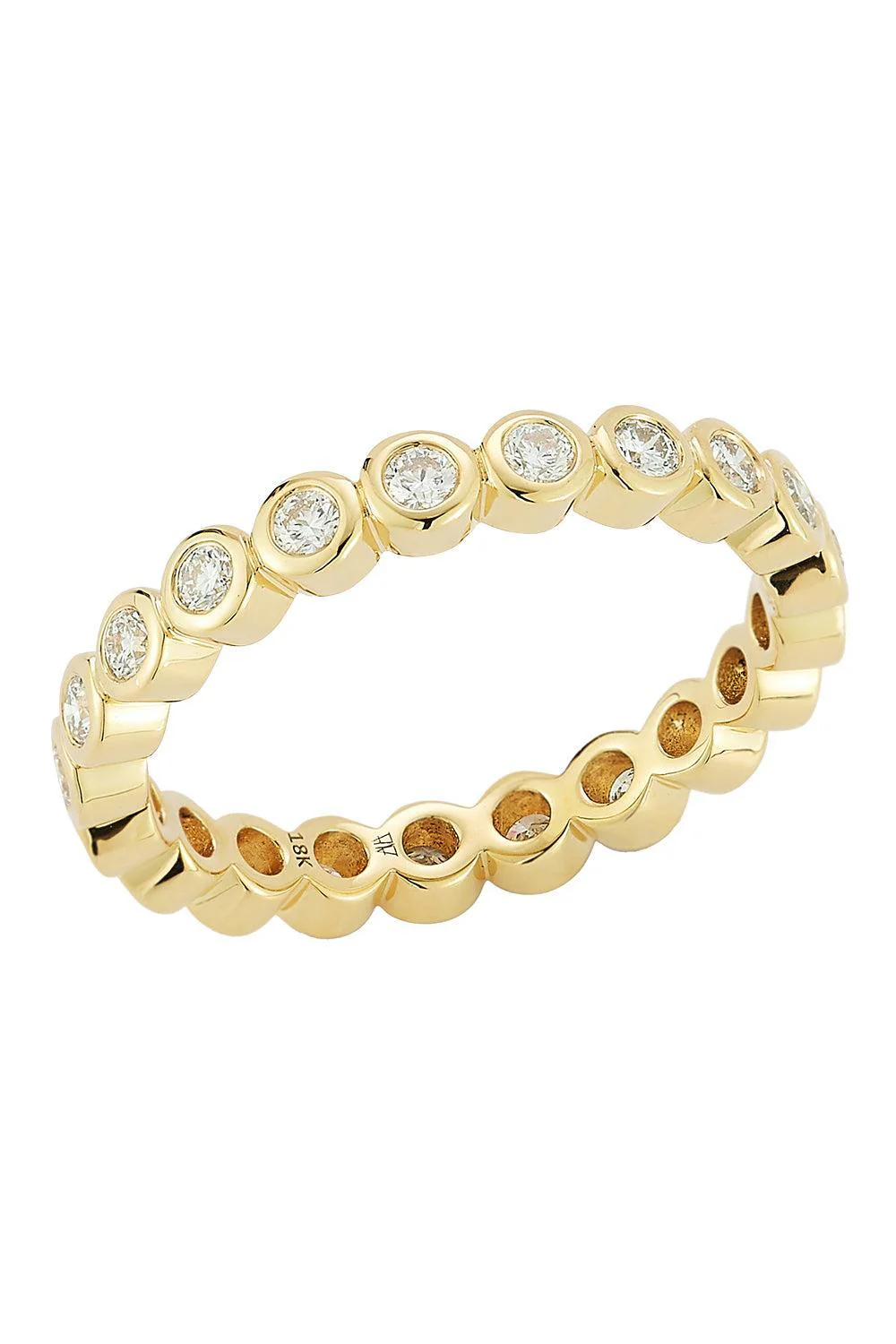 Diamond Bezel WF Classic Ring - Yellow Gold