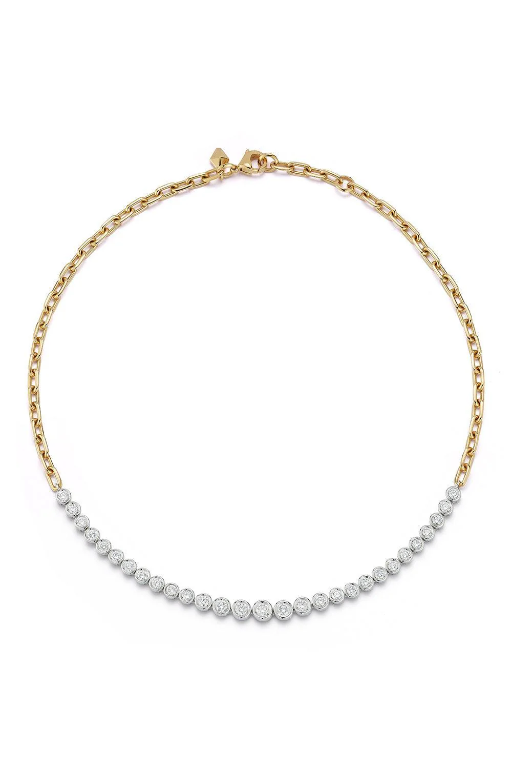 Diamond Bezel WF Classic Tennis Necklace