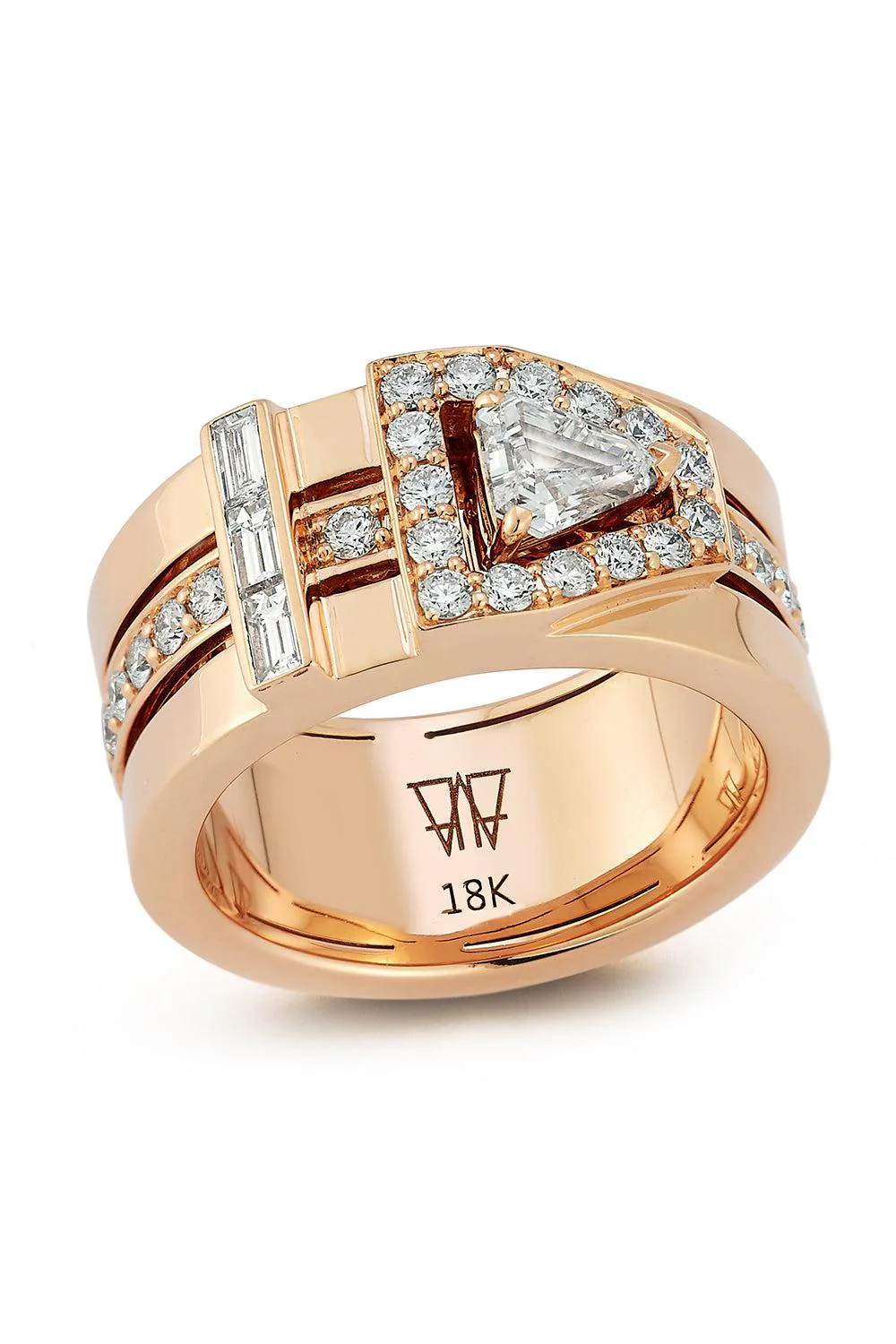 Diamond Keynes Buckle Ring
