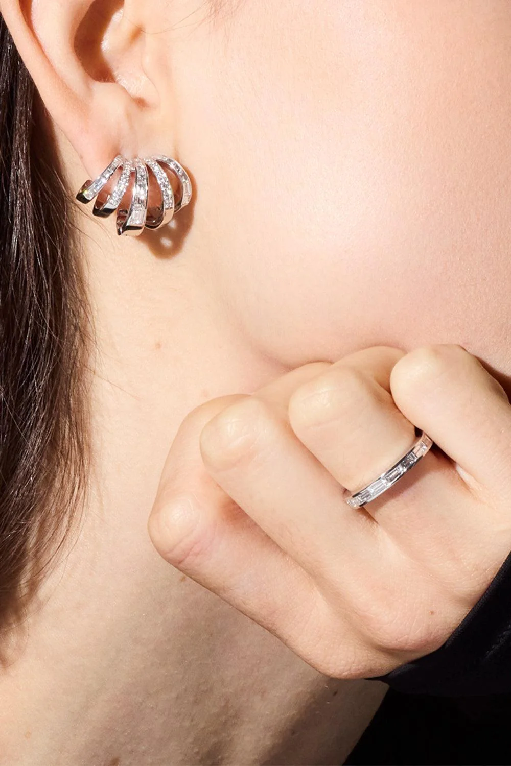 Diamond Keynes Climber Earrings - Image 2