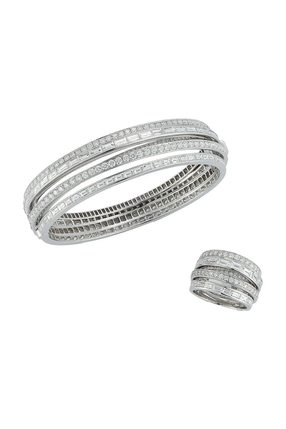 Diamond Mixed Cut Crossover Keynes Ring - Image 5