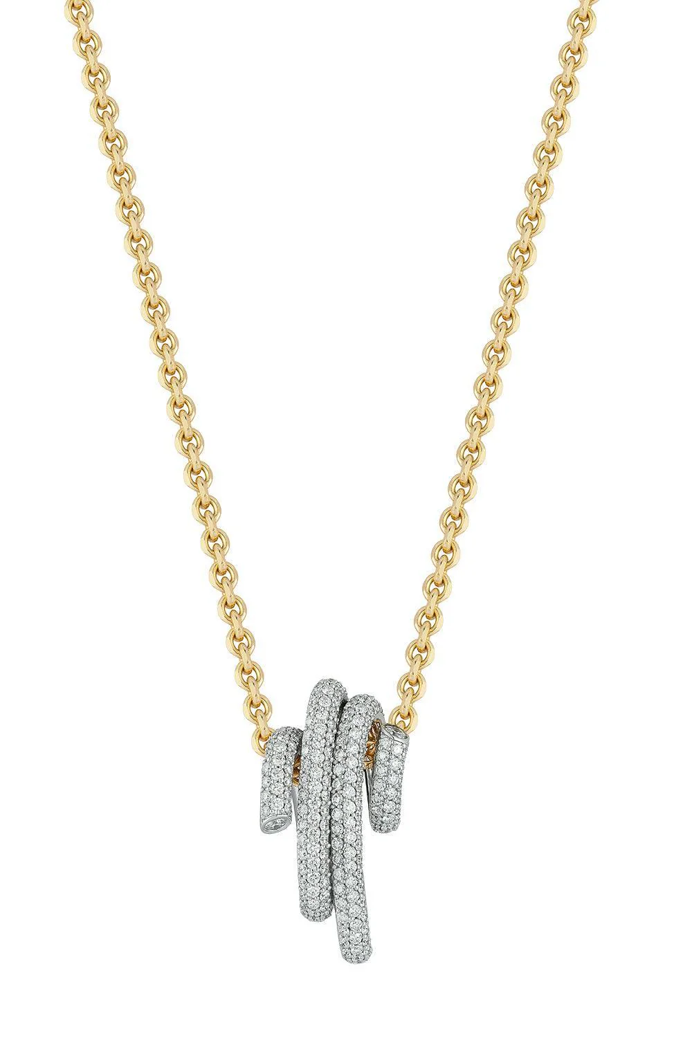 Diamond Spiral Thoby Necklace