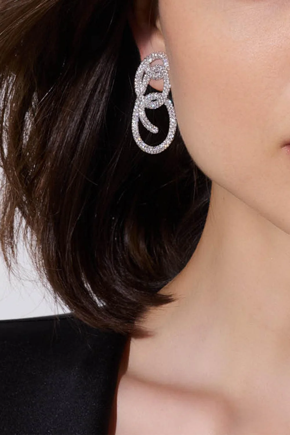 Diamond Thoby Spiral Earrings - Image 3