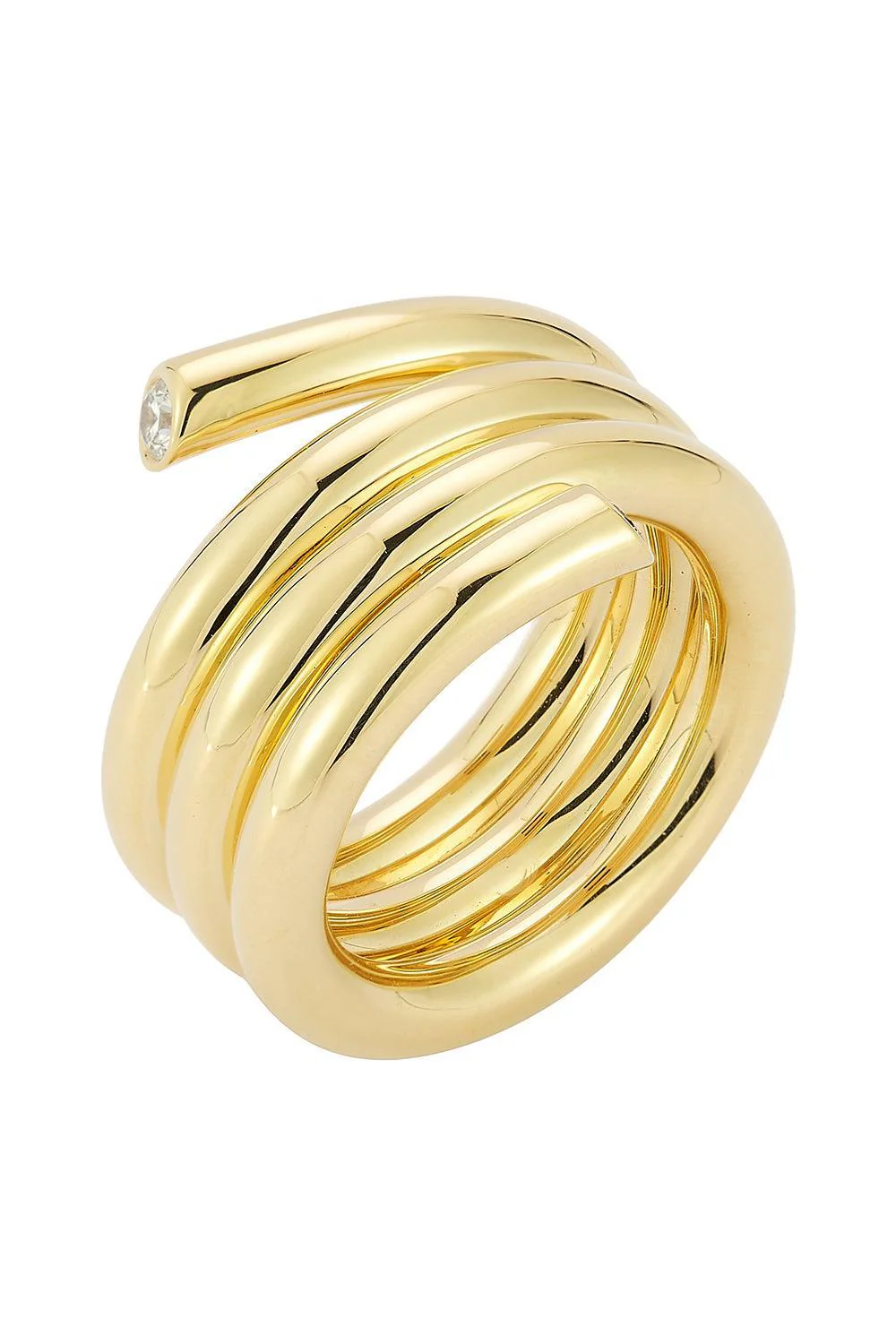 Diamond Tripal Spiral Thoby Ring - Image 3