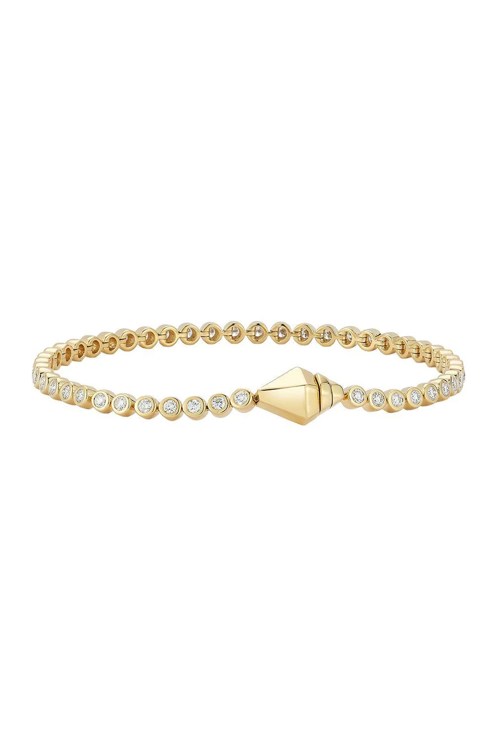 Diamond WF Classic Clasp Tennis Bracelet - Image 3