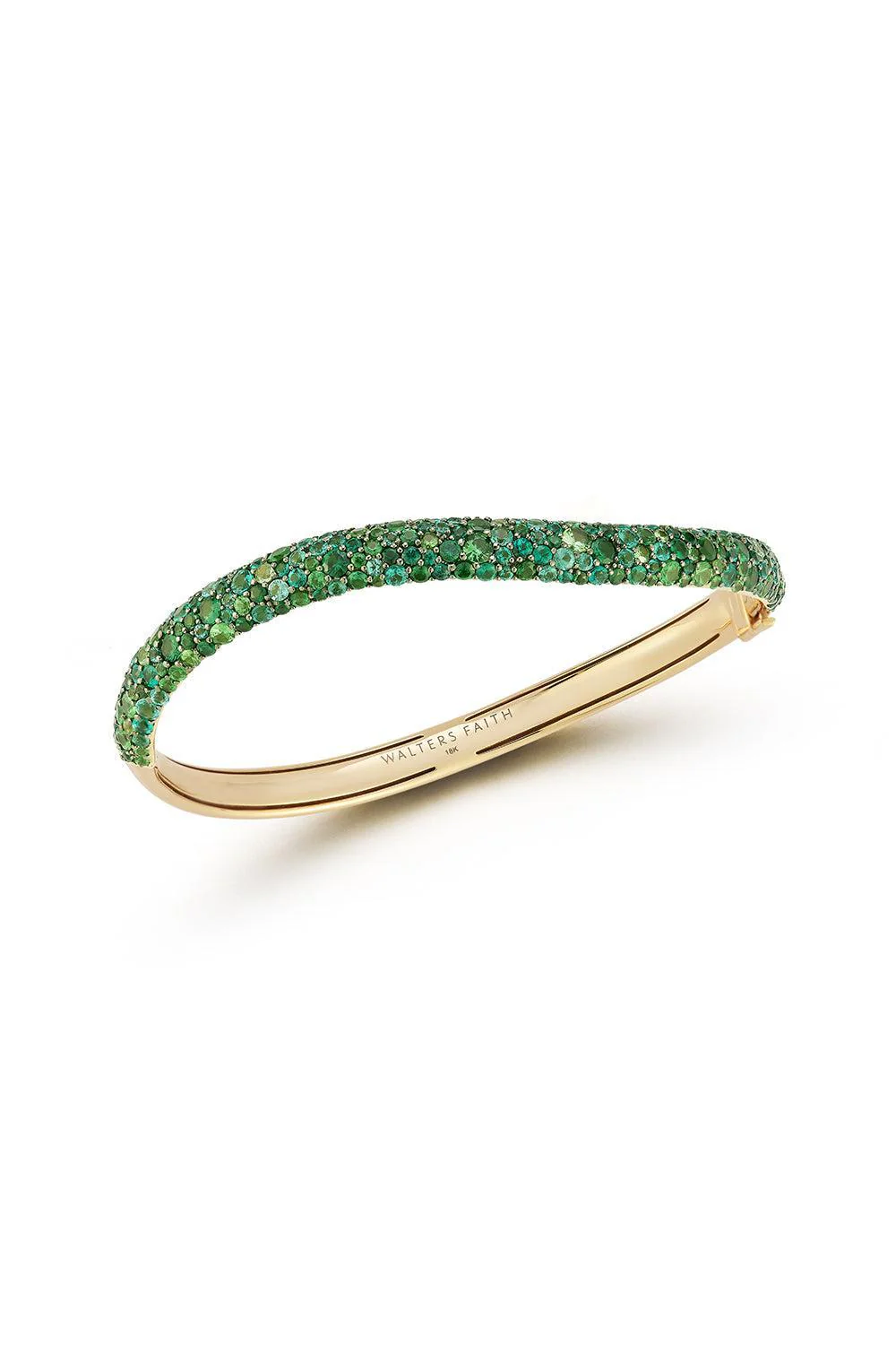 Emerald Julian Wave Bracelet - Yellow Gold
